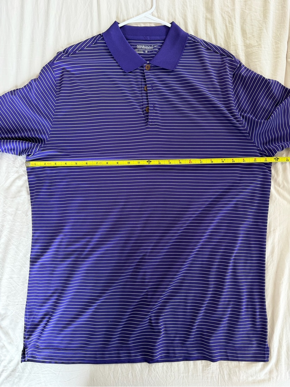 Nike Purple Striped Men's Performance Polo